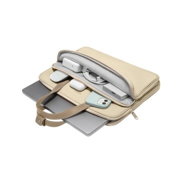 tomtoc Shoulder Bag - ochranné pouzdro pro MacBook Pro 14" / Air / Pro 13" / iPad Pro 12,9", khaki