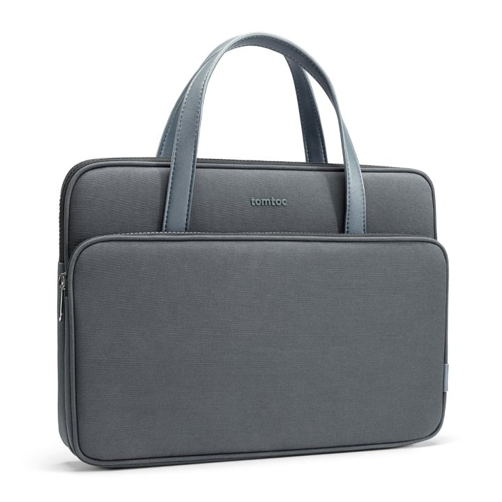 tomtoc Premium Briefcase – ochranné pouzdro pro MacBook Pro 14" / Air / Pro 13", šedá