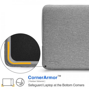 tomtoc Sleeve - ochranné pouzdro pro MacBook Pro / Air 15“ / 16“, šedá