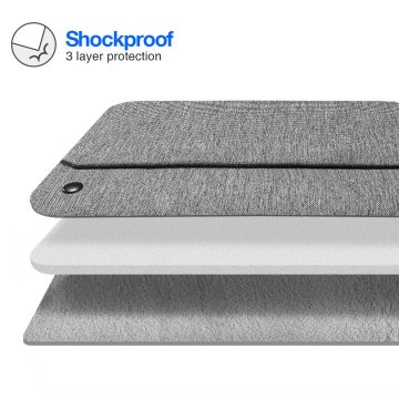 tomtoc Sleeve - ochranné pouzdro pro iPad Air 10,9" / iPad Pro 11", tmavěšedá