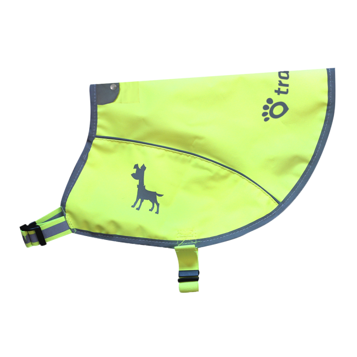 Tractive - neonová reflexní vesta s kapsou pro GPS vel. S