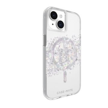 Case Mate Karat Touch of Pearl - ochranný kryt s MagSafe pro iPhone 15 / 14 / 13, bílá