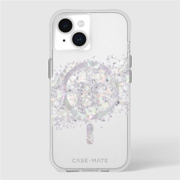 Case Mate Karat Touch of Pearl - ochranný kryt s MagSafe pro iPhone 15 / 14 / 13, bílá