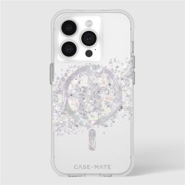 Case Mate Karat Touch of Pearl - ochranný kryt s MagSafe pro iPhone 15 Pro, bílý