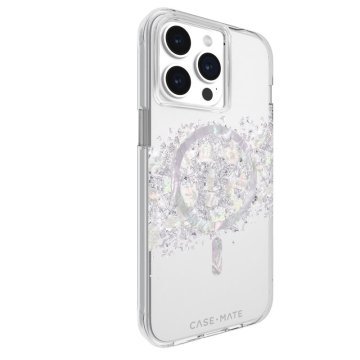 Case Mate Karat Touch of Pearl - ochranný kryt s MagSafe pro iPhone 15 Pro Max, bílý