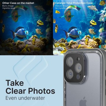 Catalyst Total Protection case, voděodolné a nárazuvzdorné pouzdro pro iPhone 15 Pro Max, šedé