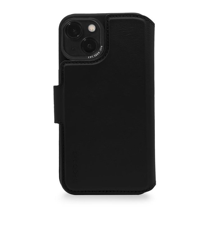 Decoded Leather Detachable Wallet - ochranný kryt pro iPhone 14, černá
