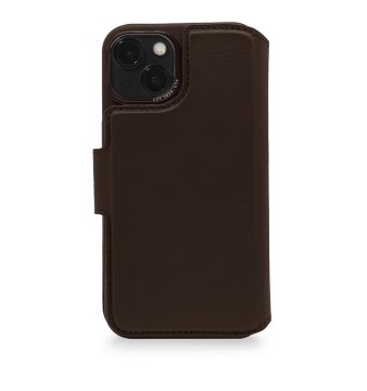 Decoded Leather Detachable Wallet - ochranný kryt pro iPhone 14 Plus, hnědá