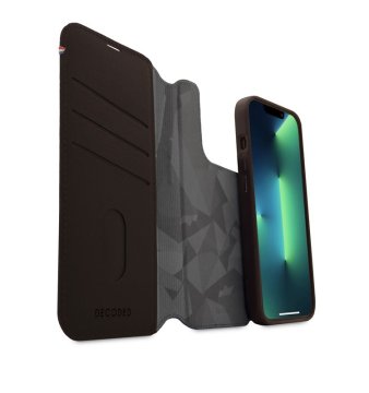 Decoded Leather Detachable Wallet - ochranný kryt pro iPhone 14 Pro, hnědá