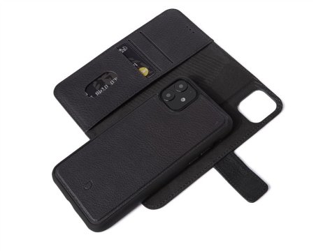 Decoded Leather Wallet - ochranný kryt pro iPhone 11, černá