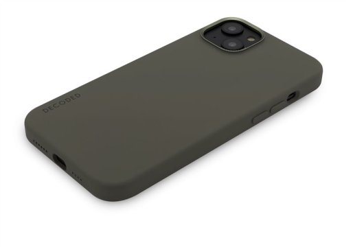 Decoded Silicone BackCover - ochranný kryt pro iPhone 14, olivová