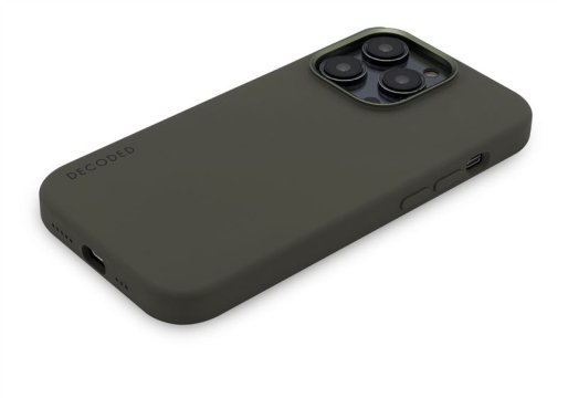 Decoded Silicone BackCover - ochranný kryt pro iPhone 14 Pro Max, olivový