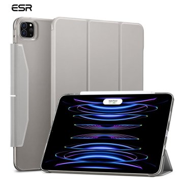 ESR Ascend Trifold Case - ochranný kryt pro iPad Pro 11" (2022/2021), šedá