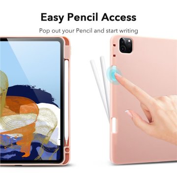 ESR Rebound Pencil - ochranný kryt pro iPad Pro 11" 2021, růžový