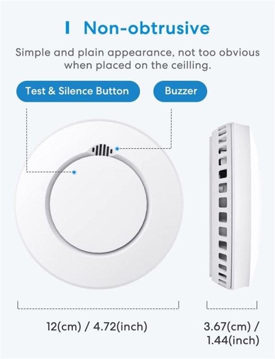 Meross Smart Smoke Alarm - kouřové čidlo, bílé