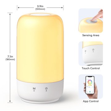 Meross Smart Wi-Fi Ambient Light - cyhtrá lampička