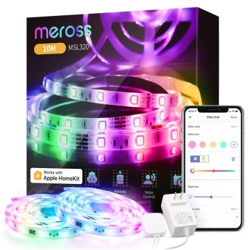 Meross Smart WiFi LED Strip Apple HK, 10 m - chytrý světelný pruh