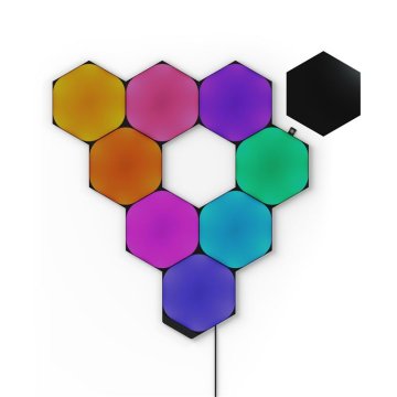 Nanoleaf Shapes Black Hexagons Starter Kit 9PK - startovací sada 9 dílná