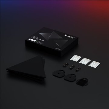 Nanoleaf Shapes Black Triangles Expansion Pack 3PK - rozšiřující sada 3 dílná