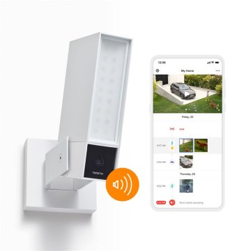 Netatmo Smart Outdoor Camera with Siren - venkovní kamera s rozpoznáváním lidí a sirénou, bílá