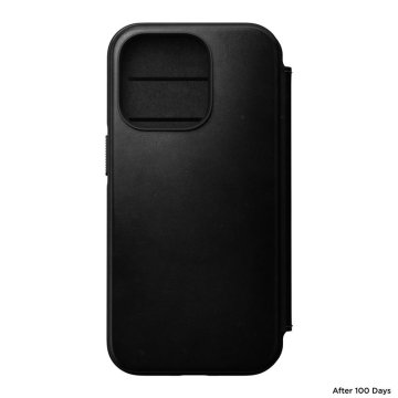 Nomad Leather MagSafe Folio - ochranný kryt s MagSafe pro iPhone 14 Pro, černá