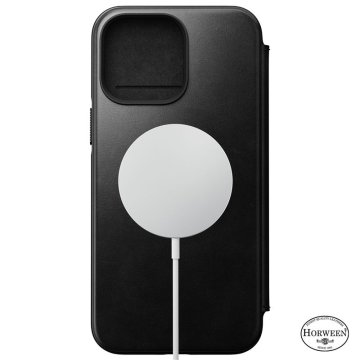 Nomad Leather MagSafe Folio - ochranný kryt s MagSafe pro iPhone 14 Pro Max, černá