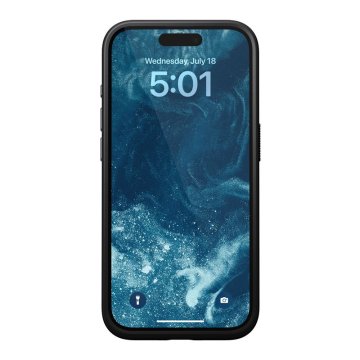 Nomad Modern Leather Case - ochranný kryt s MagSafe pro iPhone 15 Pro, černá