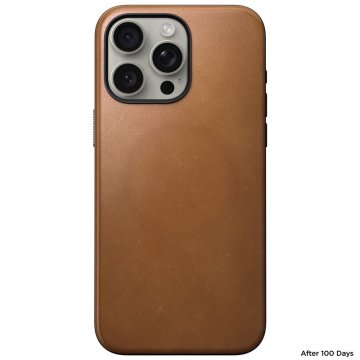 Nomad Modern Leather Case - ochranný kryt s MagSafe pro iPhone 15 Pro Max, hnědá