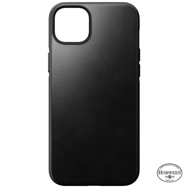 Nomad Modern Leather MagSafe Case - ochranný kryt s MagSafe pro iPhone 14 Plus, černá