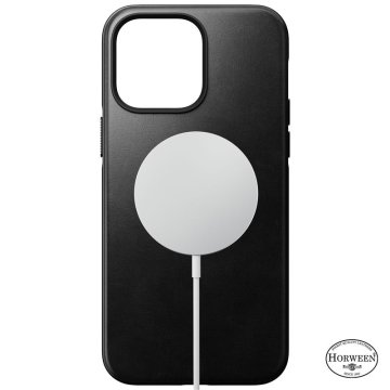 Nomad Modern Leather MagSafe Case - ochranný kryt s MagSafe pro iPhone 14 Pro Max, černá
