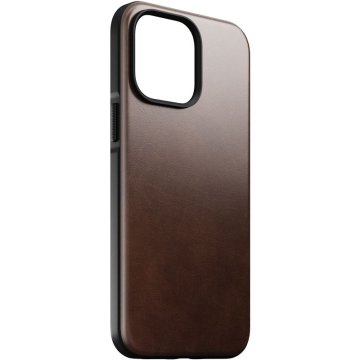 Nomad Modern Leather MagSafe Case - ochranný kryt s MagSafe pro iPhone 14 Pro Max, hnědá