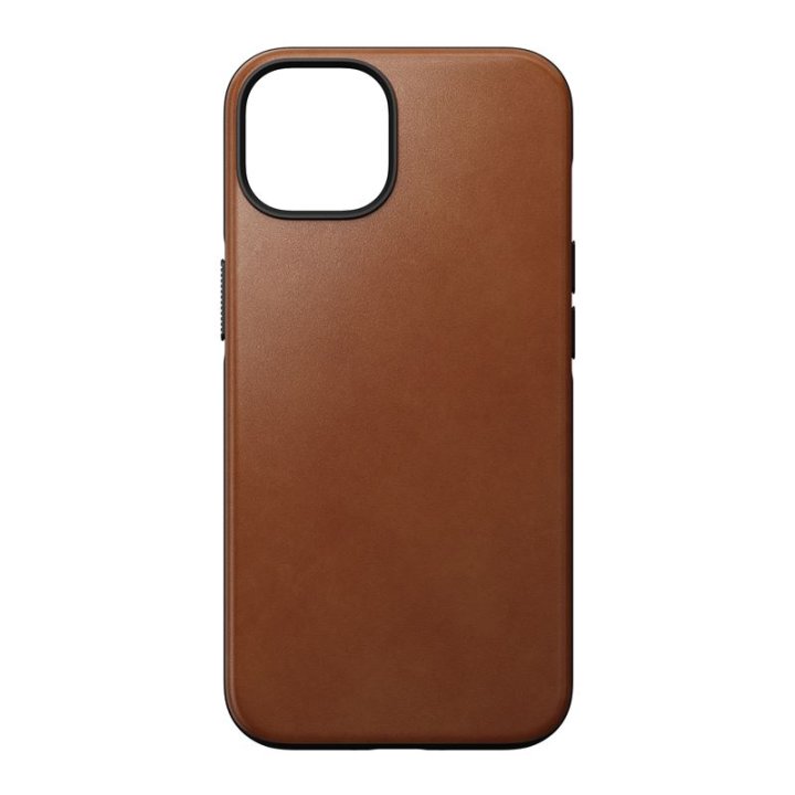 Nomad Modern Leather MagSafe Case - ochranný kryt s MagSafe pro iPhone 14, hnědý