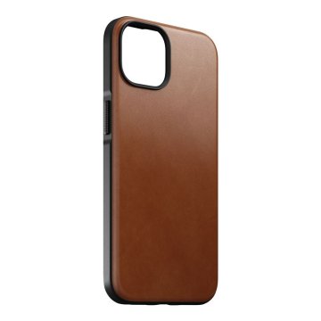 Nomad Modern Leather MagSafe Case - ochranný kryt s MagSafe pro iPhone 14, hnědý