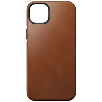 Nomad Modern Leather MagSafe Case - ochranný kryt s MagSafe pro iPhone 14 Plus, hnědá