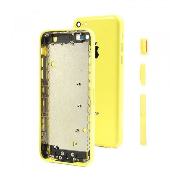 Zadní kryt pro Apple iPhone 5C - žlutý