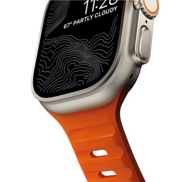 Nomad Sport Strap M/L - řemínek pro Apple Watch 42 / 44 / 45 / 49 mm, oranžový