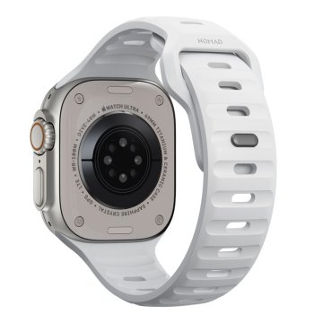 Nomad Sport Strap M/L, white - řemínek pro Apple Watch 42 / 44 / 45 / 49 mm, bílý