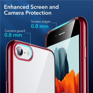 ESR Halo - ochranný kryt pro iPhone SE 2022, červený
