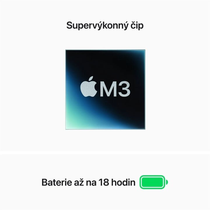 Apple MacBook Air 13,6" (2024) / M3 / 8GB / 512GB / vesmírně šedý