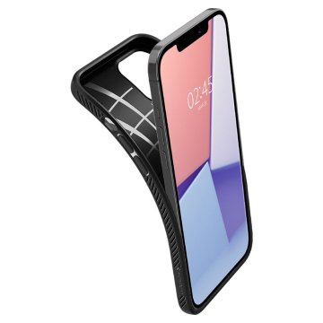 Spigen Liquid Air - ochranný kryt pro iPhone 12 Pro Max, černá