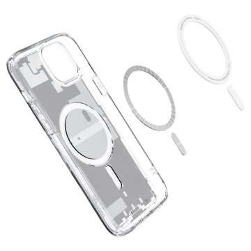 Spigen Ultra Hybrid zero one - ochranný kryt s MagSafe pro iPhone 15, bílý
