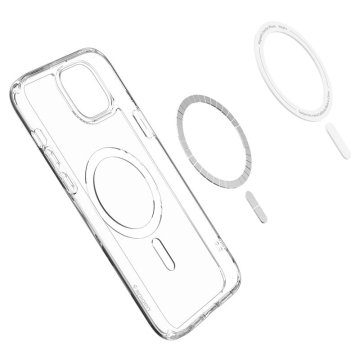 Spigen Ultra Hybrid - ochranný kryt s MagSafe pro iPhone 15 Plus, bílá