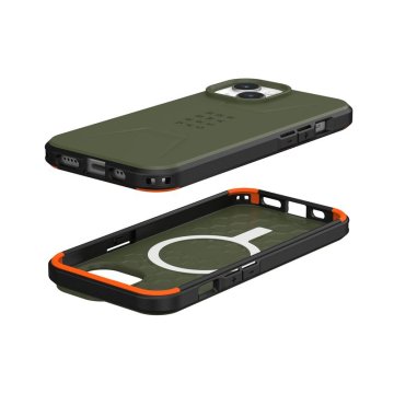 UAG Civilian - ochranný kryt s MagSafe pro iPhone 15, olivový