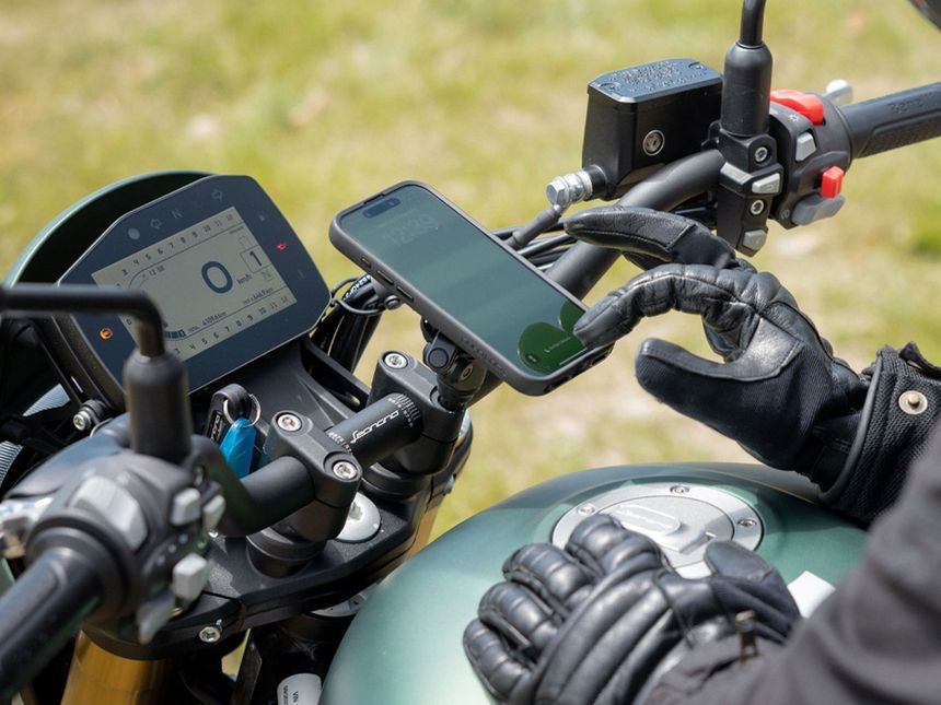 Quad Lock Motorcycle Handlebar Clamp Mount - Držák mobilního telefonu na motorku