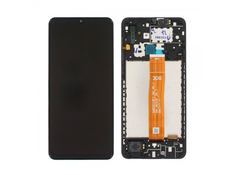 LCD + dotyk + rámeček pro Samsung Galaxy A02 A022 černá (Service Pack)