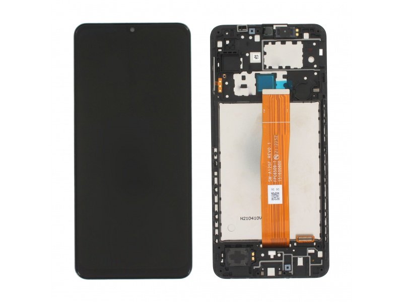 LCD + dotyk + rámeček pro Samsung Galaxy A12 A125 2020 černá (Service Pack)