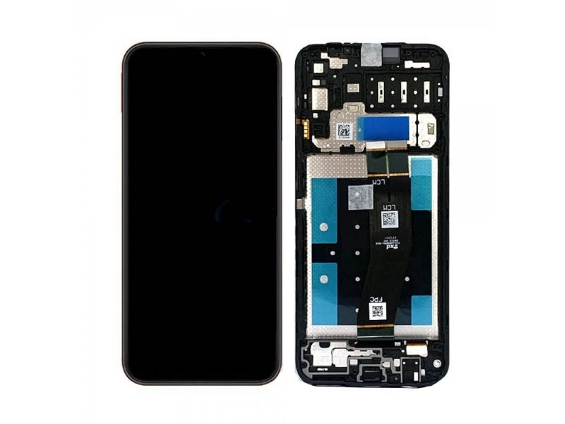 LCD + dotyk + rámeček pro Samsung Galaxy A14 4G 2023 A145 černá (Service Pack)