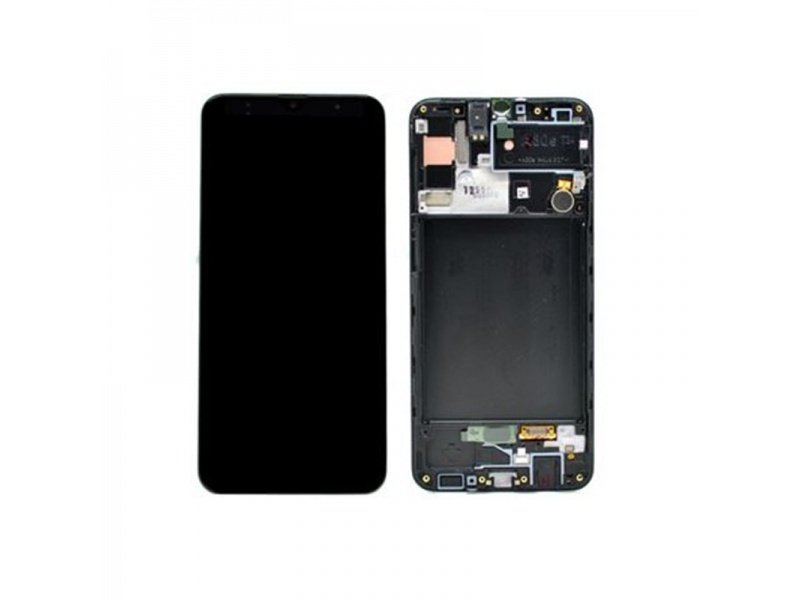 LCD + dotyk + rámeček pro Samsung Galaxy A30s A307 černá (Service Pack)