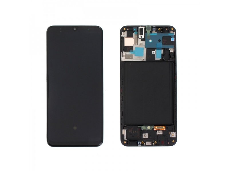 LCD + dotyk + rámeček pro Samsung Galaxy A50 A505 černá (Service Pack)