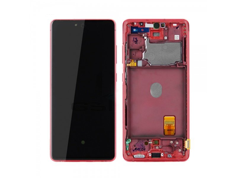 LCD + dotyk pro Samsung Galaxy S20 FE 4G/5G G780/G781 červená (Service Pack)